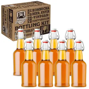 8-Pack 16 fl oz Swing Style Glass Bottles 8-Pack 16 fl oz Swing Style Glass Bottles