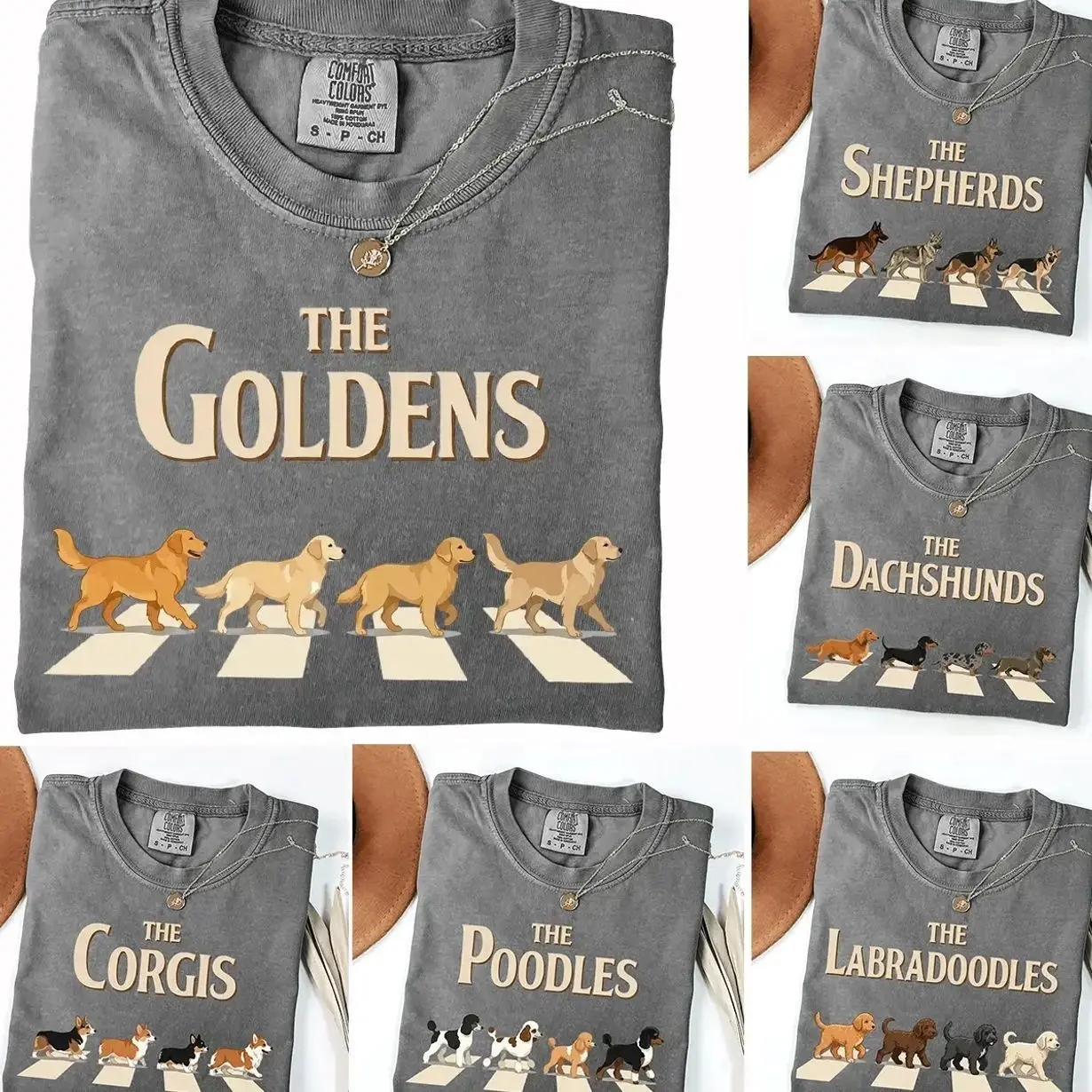 Custom Dog Walking Shirt, 50+ Dog Breeds Tee, Corgi Dachshund German Shepherd Golden Retriever Labradoodle Poodle Shirt, Personalized Dog Lover Gift