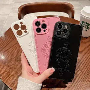 Premium Leather Phone Case—Compatible with iPhone 17/16 Pro Max, 15 Plus, and 14/13 Models; Features a Printed Design; Full-Wrap Construction for Scratch and Wear Resistance; Trendy New Arrival; Unisex Design.
