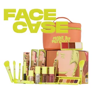 [Made by Mitchell] Face Case 13pcs/set Full Face Makeup Bundle & Free Makeup Case, All-in-One Makeup, Travel-Friendly & Portable