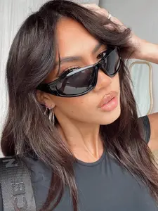 Women's Plastic Square Frame Glasses, American Style Fashionable Casual Sexy Streetwear, Trendy Eyewear for Everyday Use, Trendy Square Sunglasses, Summer Trendy Sunglasses, Trendy Styling Sunglasses