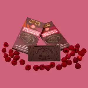 Organic Raspberry Dark Chocolate Bar