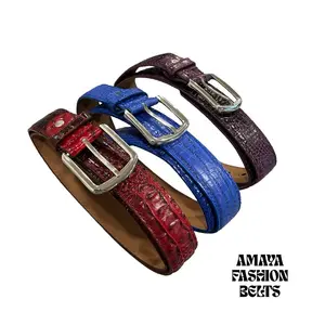 Crocodile texture belt/ NOT Leather/ fashion belts/ texture belts