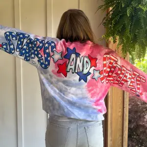 *MADE TO ORDER* Stars and Stripes patriotic crewneck Everyday Fit