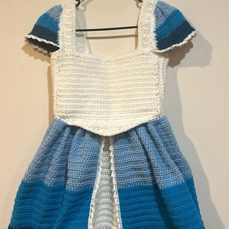 Crochet cupcake princess dress