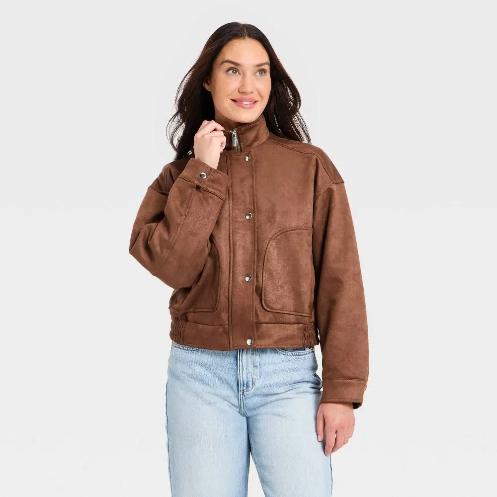 Women's Suede Fashion Jacket - Universal
