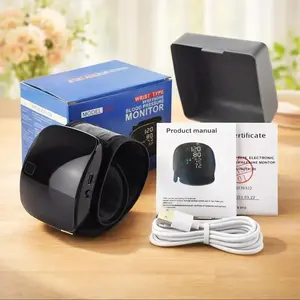 【New Upgraded】Smart Wrist BP Tracker – LED Touch, Voice Broadcast & 2-User Memory, Quick & Easy Daily Monitoring