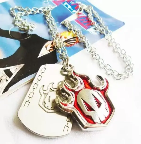Gothic Themed Dual-Layer Chains with Flame Pendant, Unisex Anime Accessories for Casual Cosplay - Detachable Pendant Lets You Mix Looks, Anime Fans
