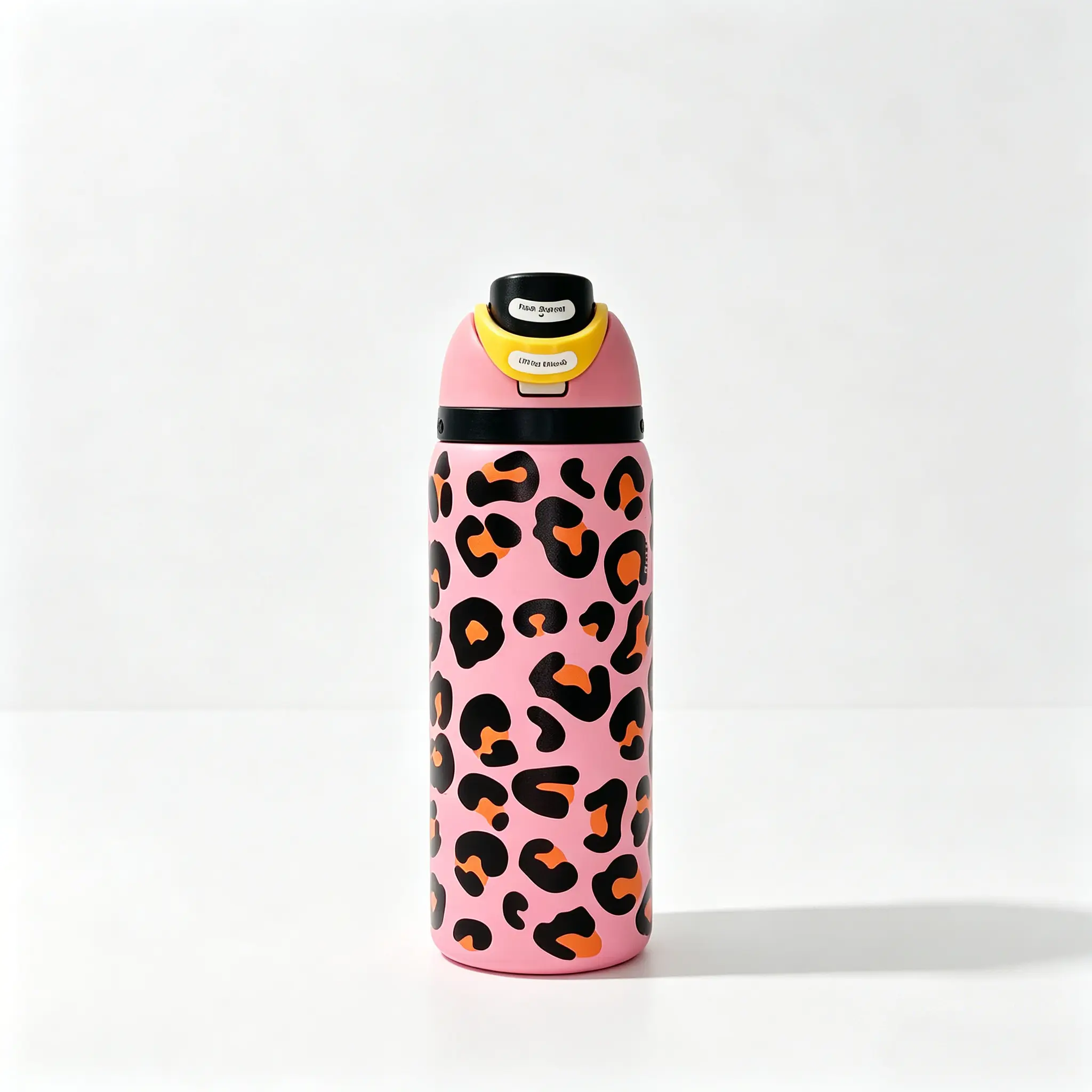 Owala 32oz Pink Leopard Print Stainless Steel Insulated Tumbler - FreeSip Technology, Leak-Proof, 24H Cold Retention, Portable Kitchenware Water Bottle, Water Bottles Bottled Drinkware Flasks