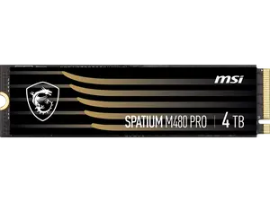 MSI SSD SPATIUM M480 PRO PCIe 4.0 NVMe M.2 4TB Internal Solid State Drive (SSD)