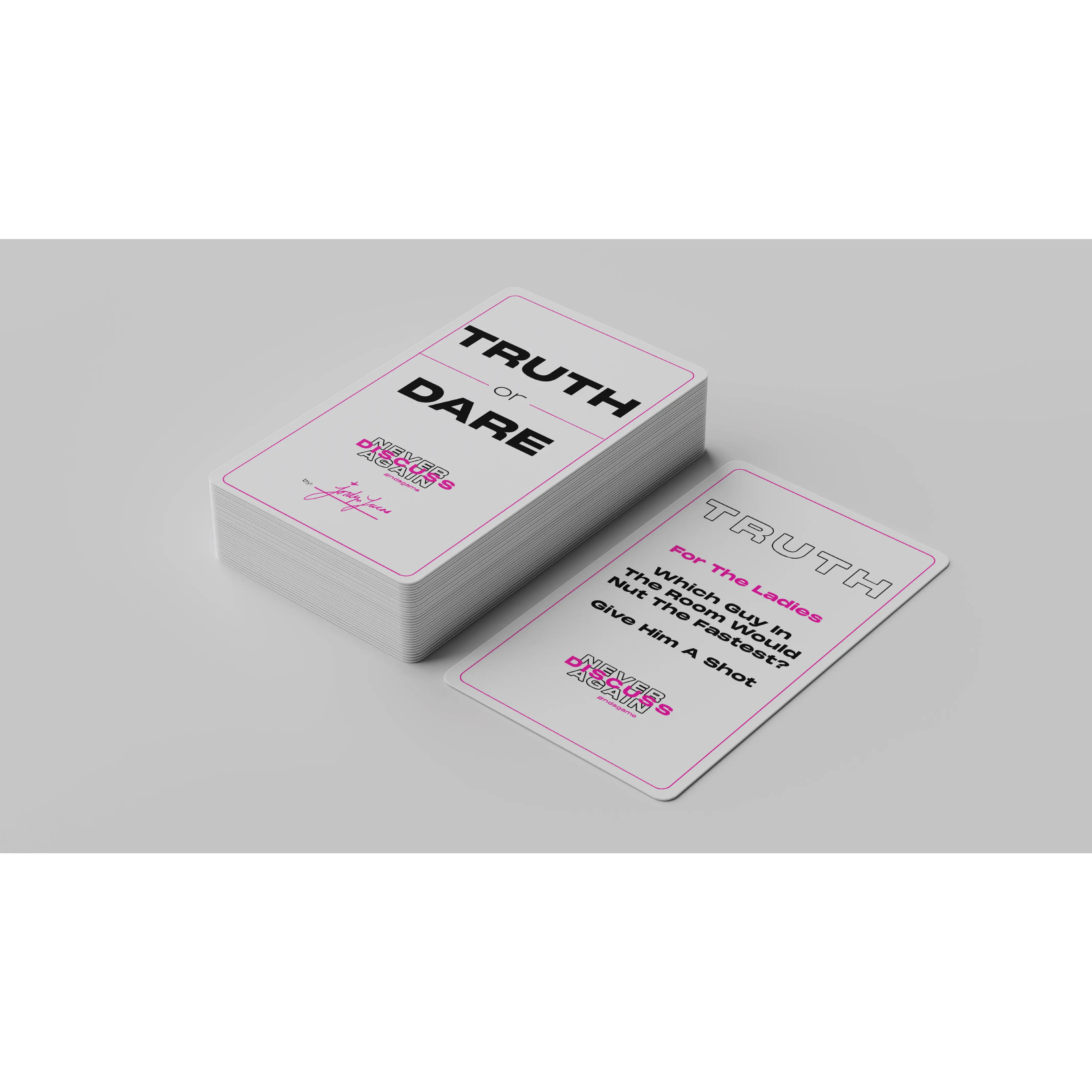 The NDA Drinking Card Game by Jordyn Lucas – Sign An NDA To Play! The First Party Game with a Secret NDA And Wildcard Cards Twist – Hilarious Bachelo