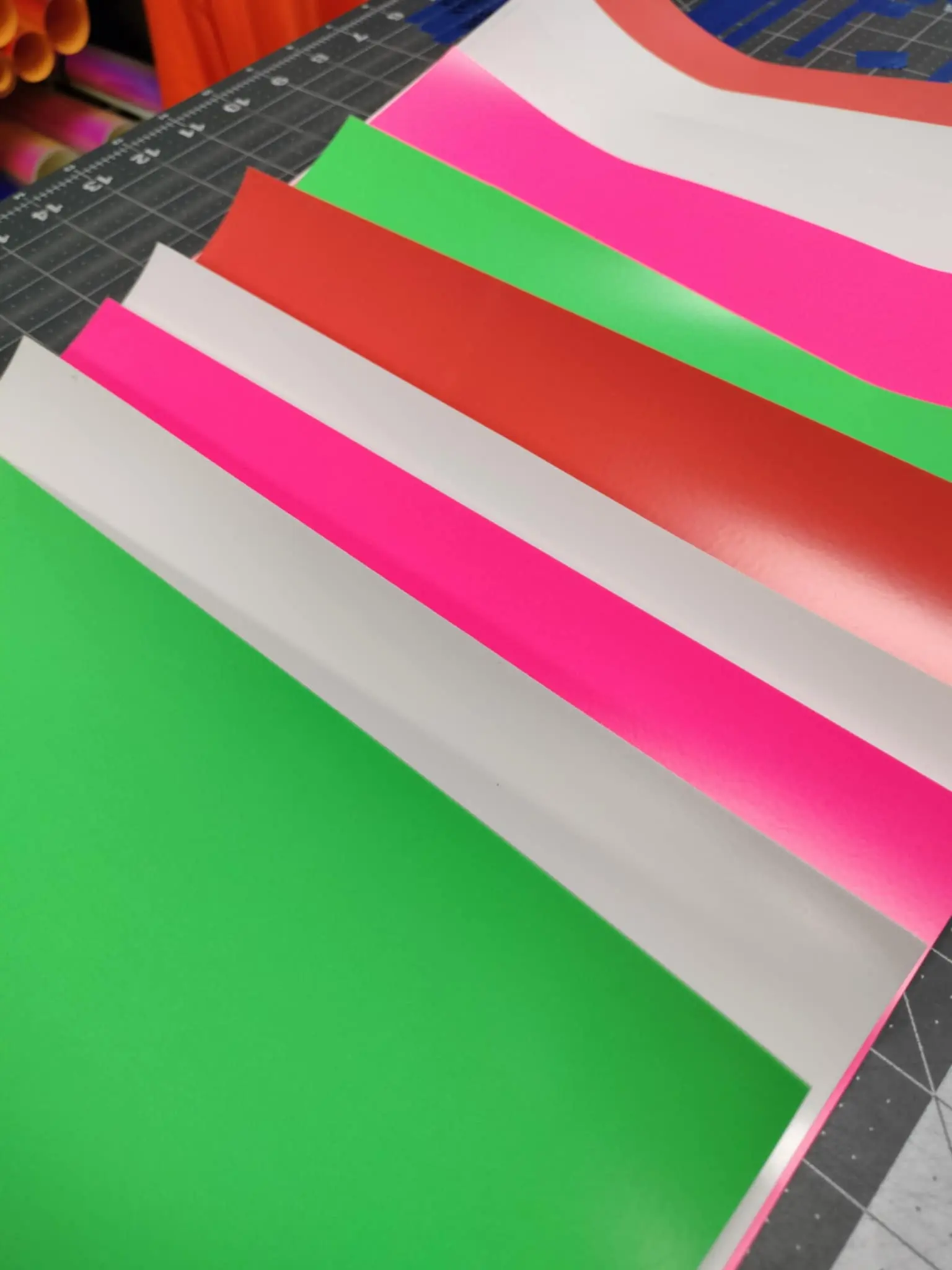 VTS Super Pop 700 Heat Transfer Vinyl 10-Color Bundle - Thick, Flexible 3D Foam 2-Tone Red & White HTV Sheets (12x9.75 in) for Cricut, DIY Material, Cold Water Wash Craft Projects
