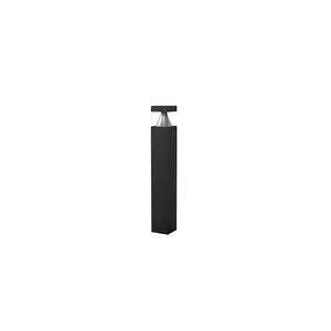 Westgate Mfg Bollard 42 In. Square Louver, 12-22W, CCT Selectable, 0-10V, Black, BOL-42-S-C-C-MCTP-BK