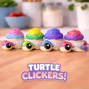 Cupcake Turtle Clicker - Anxiety Fidgets, Desktop Stress Relief Classic & Novelty Toy