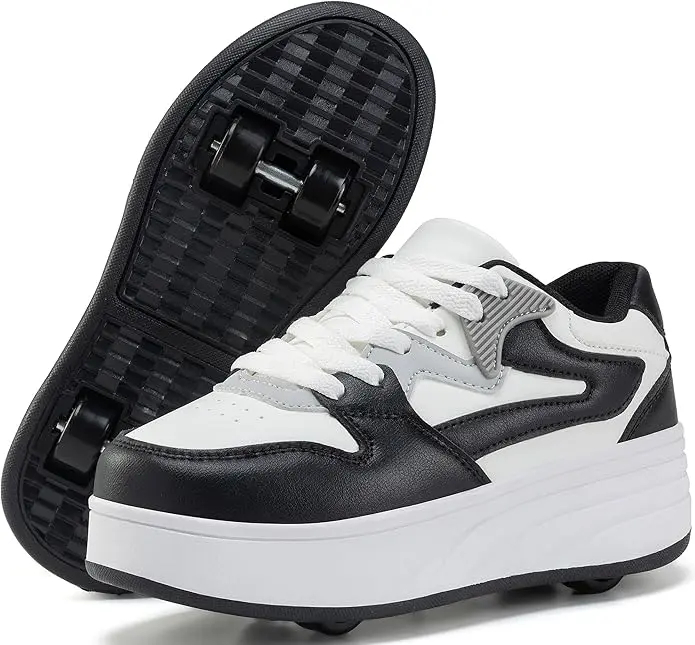 Roller Skate Shoes for Kids Boys Girls Sneakers with Detachable Wheels Sport Shoe