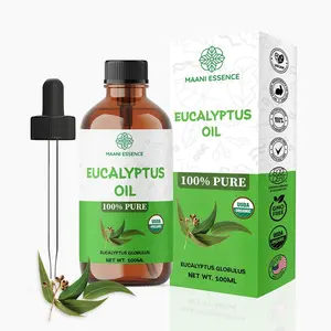 Organic Eucalyptus Oil 100ml - Non-GMO, Pure & Natural - Made in USA