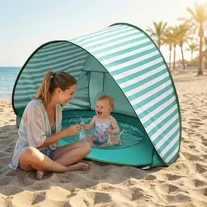 Luxury Portable Beach Tent for Kids Aged 4-6 Years, Quick Open Sunshade Umbrella, Water Play Tent, Easy Storage, Ideal for Outdoor Fun