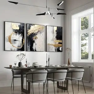 3pcs Neutral Minimalist Canvas Wall Art Decor, Abstract Print, Modern Home Living Room Decoration Unframed