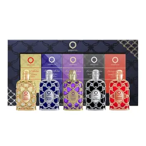 Orientica Luxury Collection 5-Pc EDP Discovery Multi-Pack - Gender-Neutral EDP Fragrance Set, Floral Arabic Scents, 5 x 7.5ml Vial, Amber & Packaged for Adults, Amber Fragrance Sets
