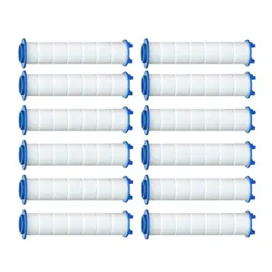 12PCS Replacement Shower Filter for Hard Water - High Output Shower Water Filter to Remove Chlorine and Fluoride Home