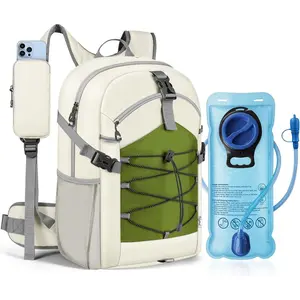 Hydration Hiking Backpack with 2L Water Bladder - Lightweight Waterproof Outdoor Camping Backpack/Water Backpack, Hiking Daypack with Hydration System for Hiking, Travel, Running, Biking