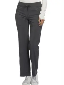 Cherokee #CK100A-Navy. Mid Rise Tapered Leg Drawstring Scrub Pants Womenswear