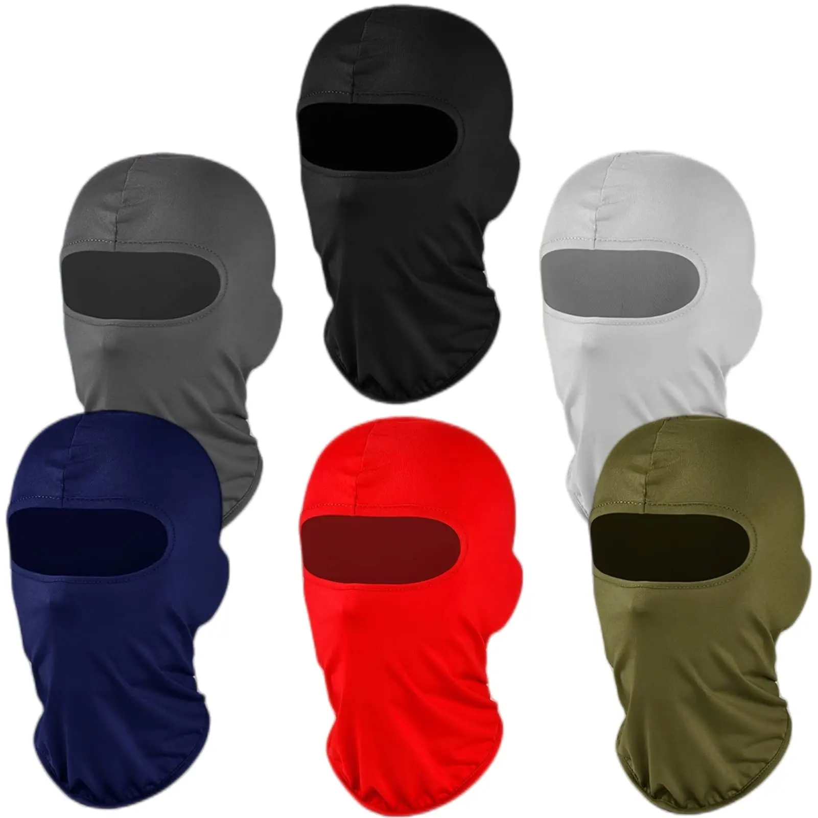 Balaclava Face Ski Mask: 6 Pack Full Cover Outdoor Protector Scarf Pooh Shiesty Mask For Men Women