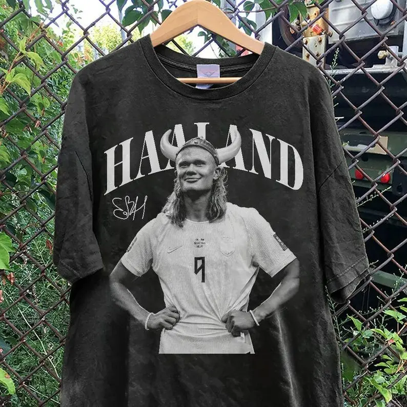 Erling Haaland Viking World Soccer Sport Comfort Color Shirt