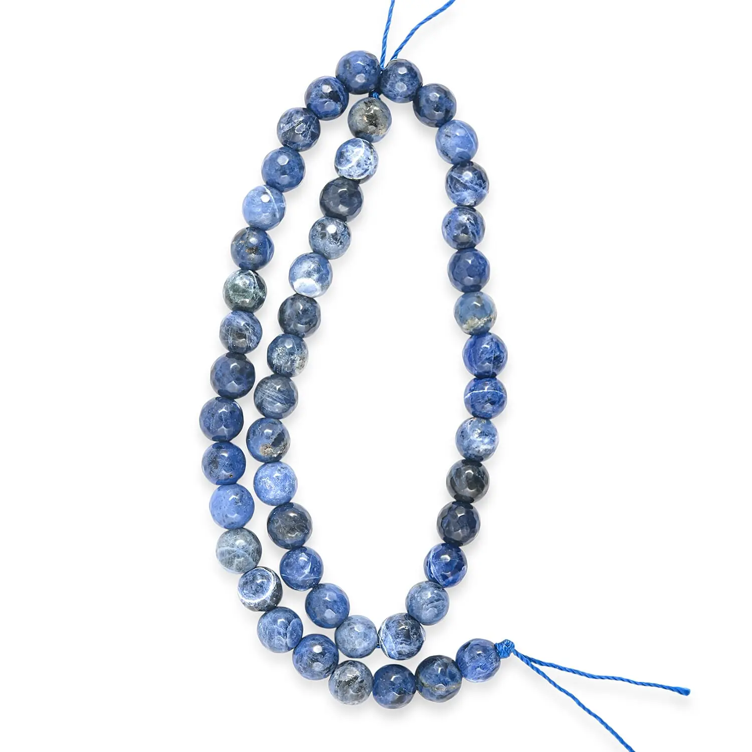 Sodalite Round Beaded Strand Necklace (15 Inches) 146.00 ctw
