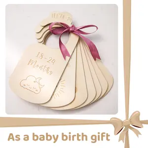 Wooden Monthly Clothing Rack Tags, Clothes Month Classification Hanging Labels, Storage Organization Identifier Tool, Reusable Labels