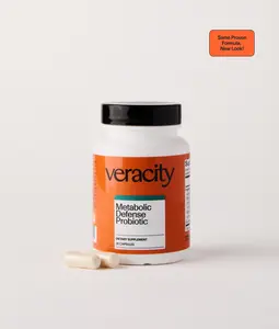 Metabolic Defense Probiotic - 20 Billion Active Cultures, 7 Probiotic Strains for Digestion & Immunity Support (30 Capsules)