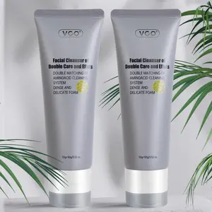 VGO Gentle Cleanser Set Skin Repair Hydrating Cleansing 50g with Coconut Oil & Amino Acids for Moisturizing and Eczema Relief - Moisturizer Moisturizer Moisturizing Facial Skincare hydration kit Charcoal Foam skin exfoliating