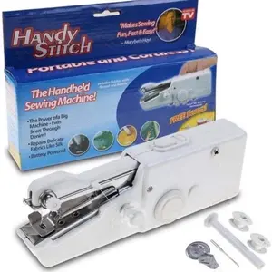 Handy Stitch Portable Handheld Sewing Machine for Emergency Stitching Mini Stapler Style Silai Machine for Home Tailoring White
