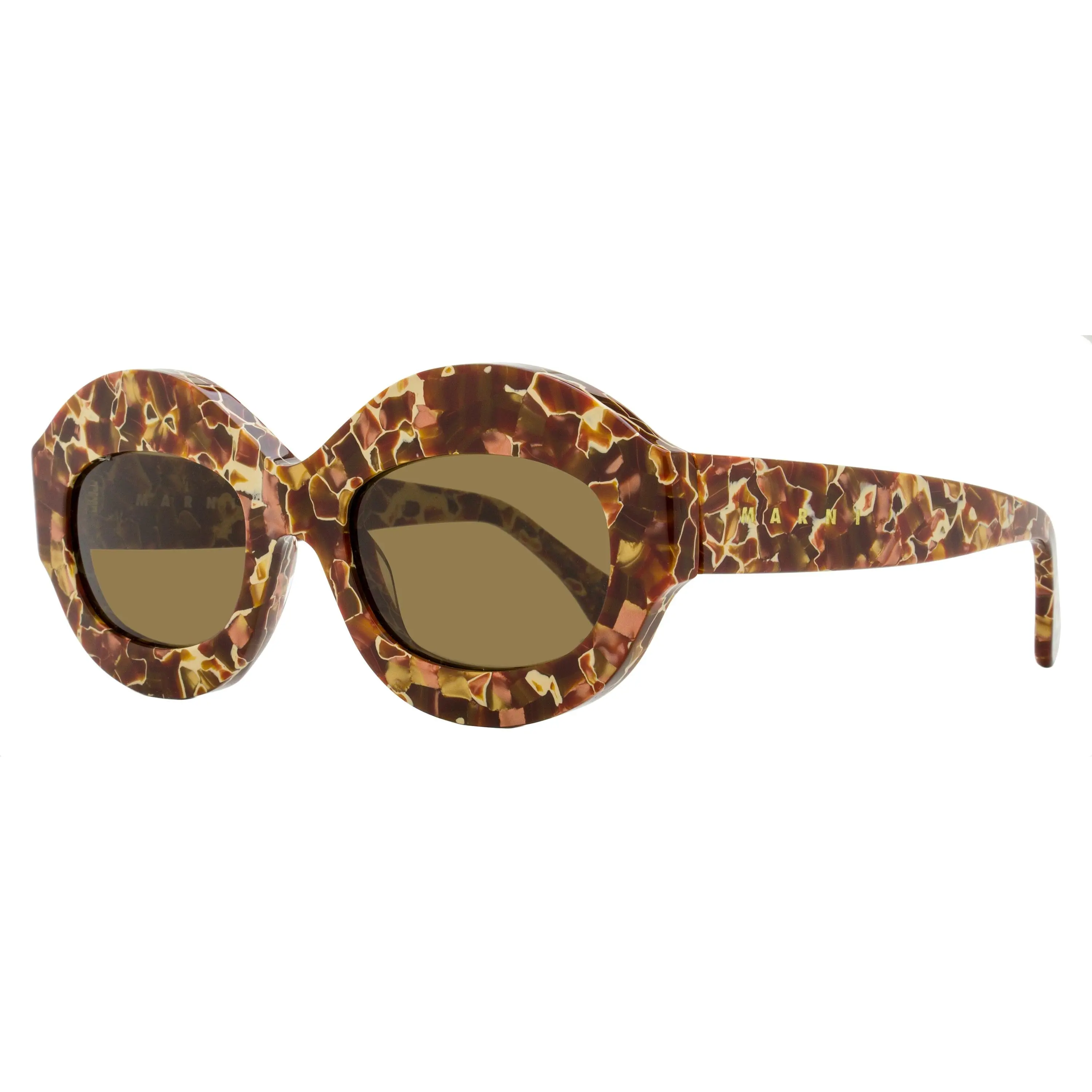 Marni Oval Sunglasses Ik Kil Cenote FN9 Lava 54mm