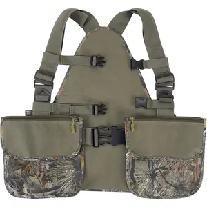 Unisex Tactical Hunting Vest with Backpack, Game Bag and Multi-Pockets - Adjustable, Lightweight, Breathable Camouflage Tactical Equipment - 1 Size for Hunting, Hiking, One Size