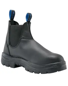 Steel Blue Men's Hobart 6" Elastic Romeo Pull On Ankle Work Boot Soft Toe - 310901-Blk