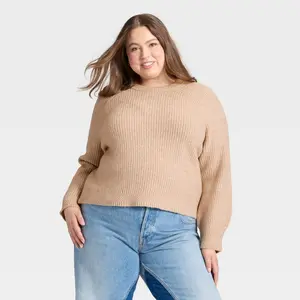 Women's Long Sleeve Cozy Knit Crewneck Pullover Sweater - Universal Thread