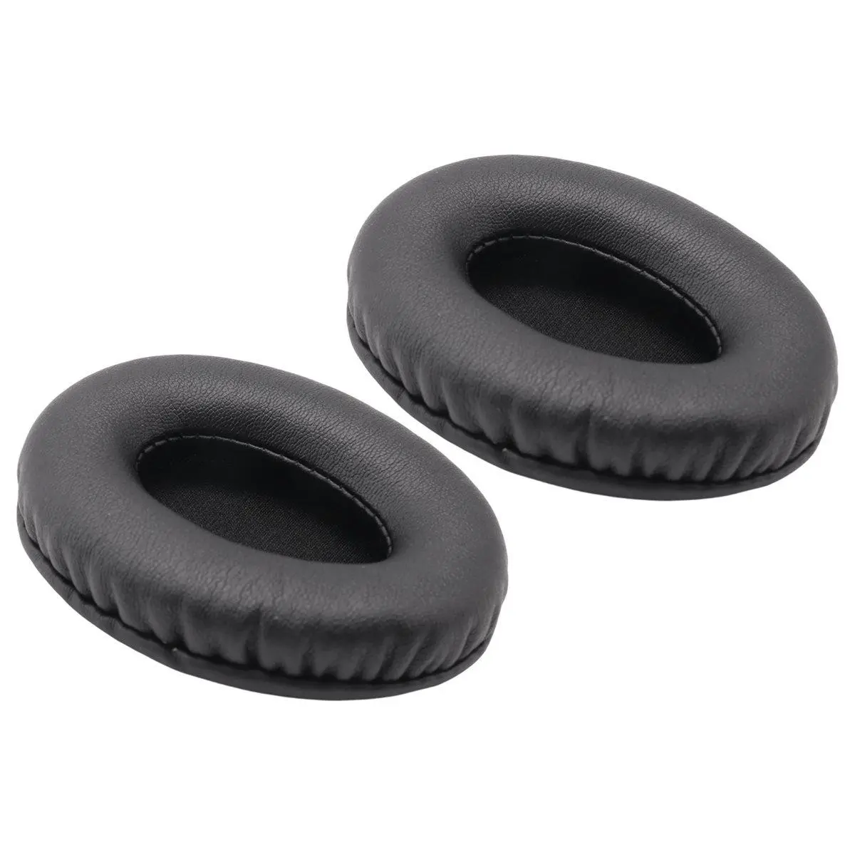 2Pcs Ear Pads 90x70mm for Headphones Covers Replacement Soft Sponge Leather Foam Cushions