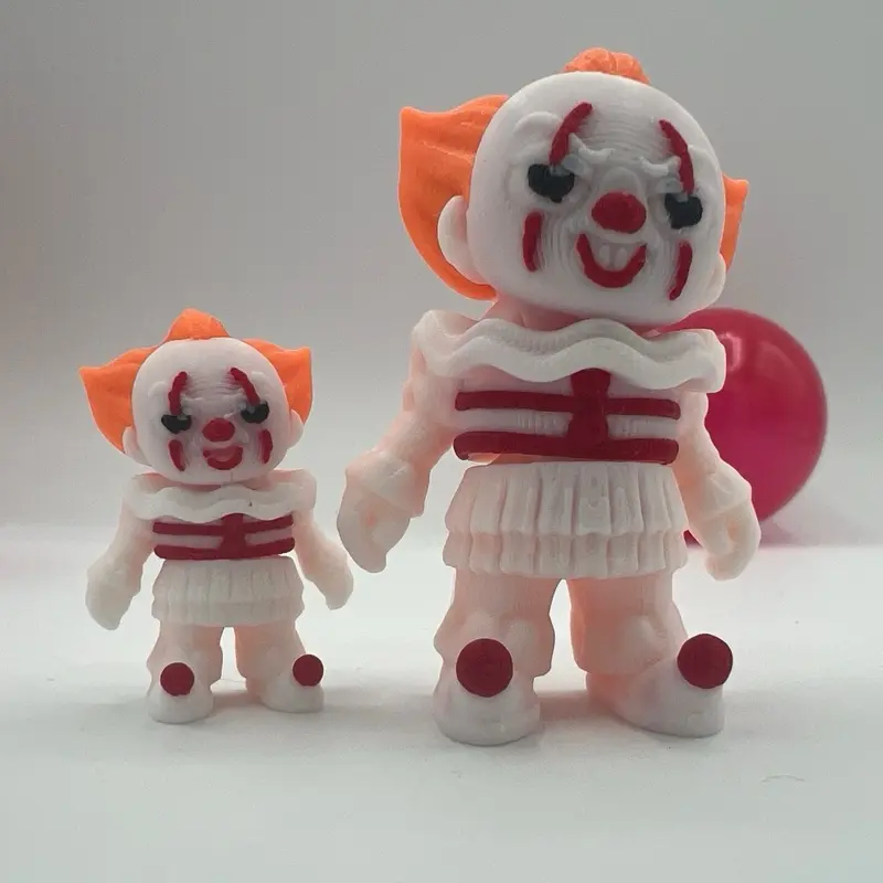 Snap Print 3D Articulating Halloween IT Clown Figure Collectible Toy with Snap Print Technology and 3D Articulation for Collectors