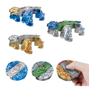 3 Pack Dinosaur Transformable Gyros Toys for Kids, Boys & Girls, Christmas Stocking Stuffers, Fidget Spinner, Stress Relief Fidgeting, Sensory Toys for Autism