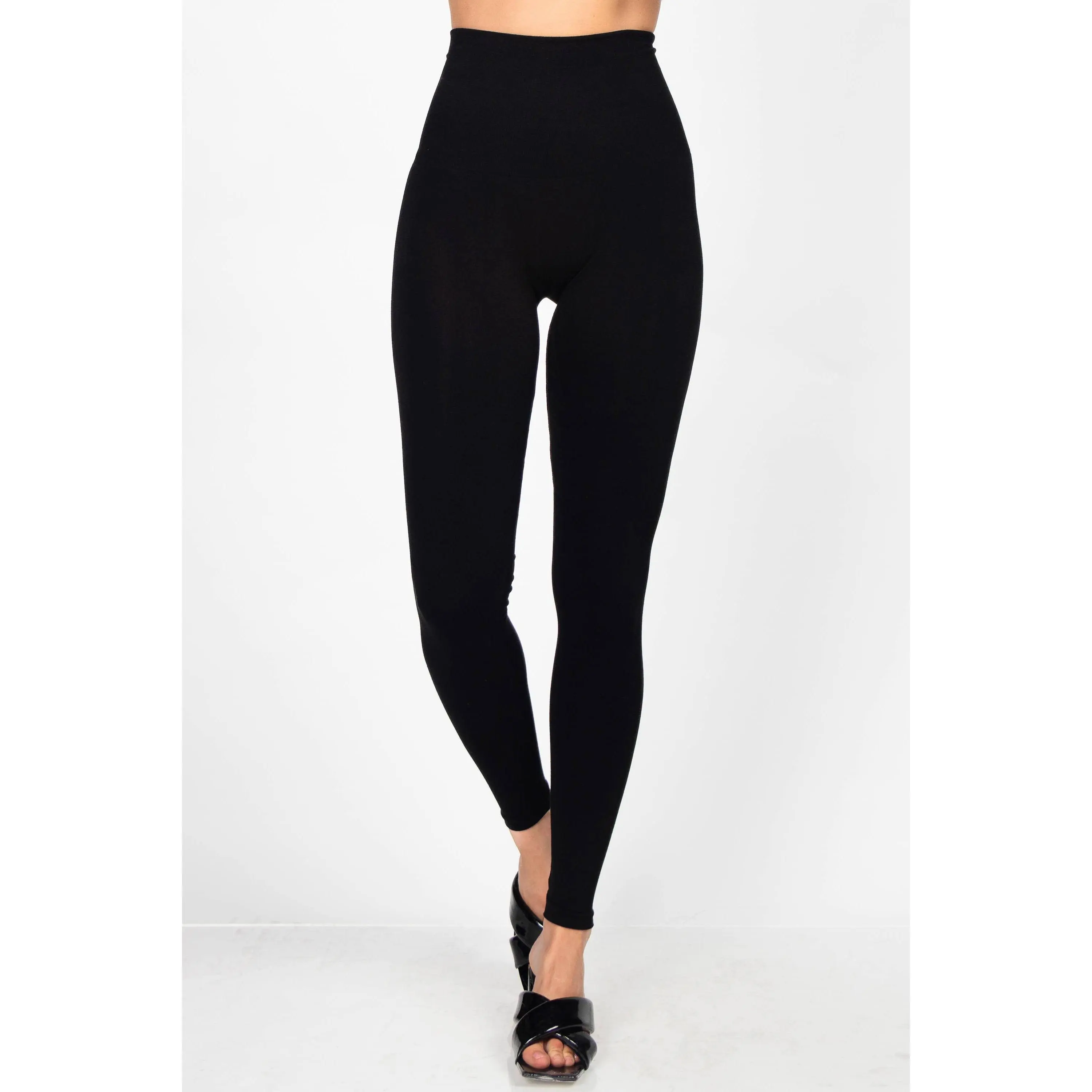 M.Rena - The Tummy Tuck Legging: Full Length / Regular Size / Black