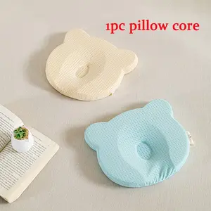 1pc Pillow Insert, Minimalist Solid-Color U-Shaped Pillow, Soft Breathable Anti-Sleeping-in-One-Side Neck Support Pillow, All-Season Sweat-Absorbing Pillow，9.06*10.24inch, Neck Rest Cushion