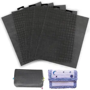 Plastic Mesh Canvas Sheets 5-Piece Set for Embroidery Cross Stitch Aida Mesh DIY Crafts Acrylic Yarn Knit Crochet (10.2 x 13.2 inch)