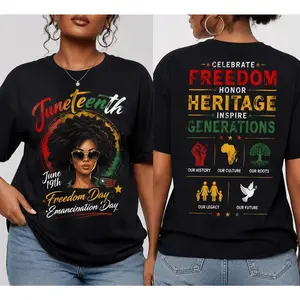 Juneteenth Freedom Day Shirt, African American Pride Tee, Black Heritage Culture Unisex T-Shirt, Emancipation Day Gift