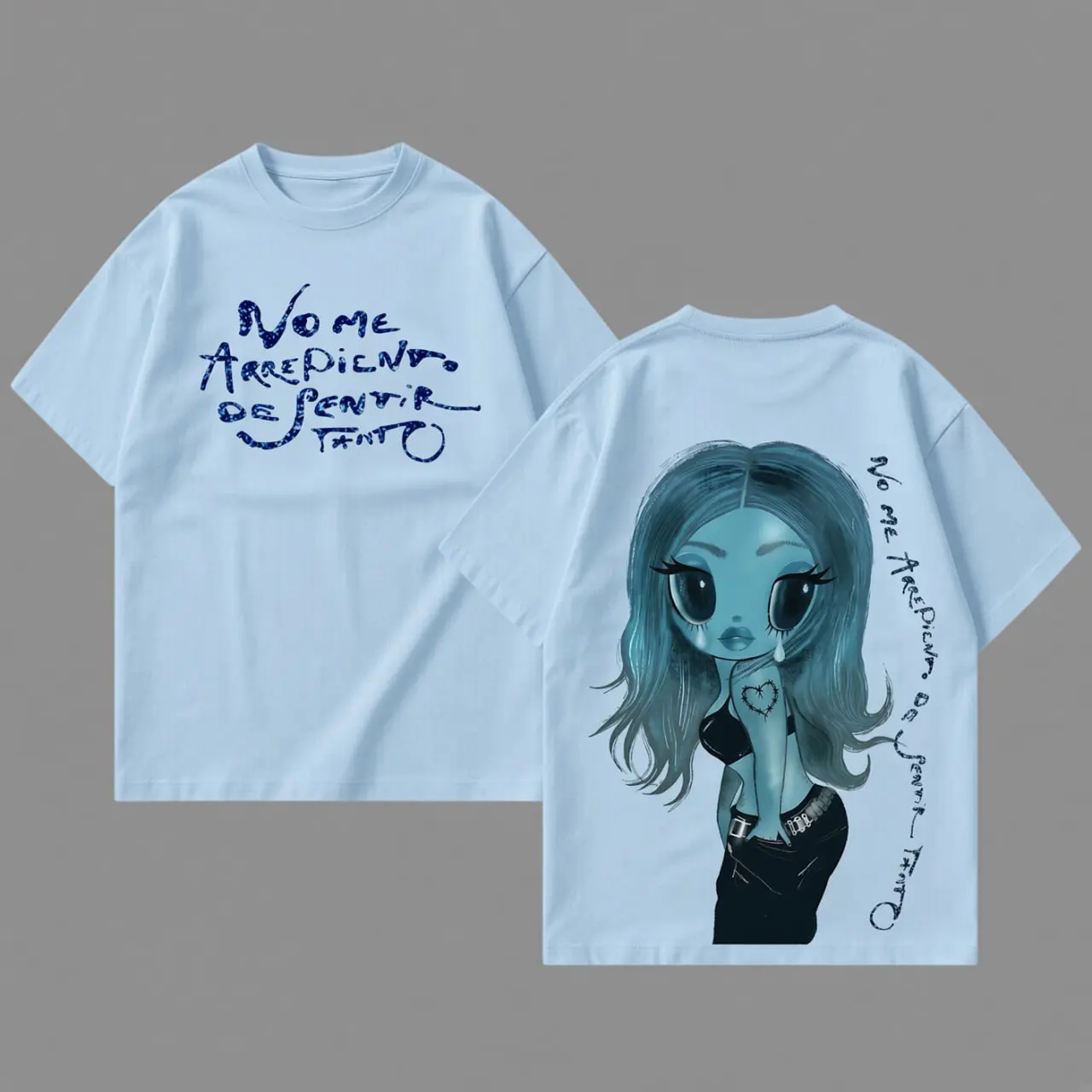 New Album No Me Arrepiento De Sentir Tanto V6 Premium Cotton T- - La Bichota Latin Queen Graphic Tee, Latin Pop Concert Tour Merch, Cute Festival Summer , Unisex Gift for Latin Fans women shirts oversized tshirt short pump