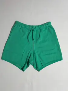 2024 Mint Green Casual Shorts - Loose Fleece Bottoms, CleanFit Street Style Unisex Daily & Athletic Wear (Above-the-Knee Fit)