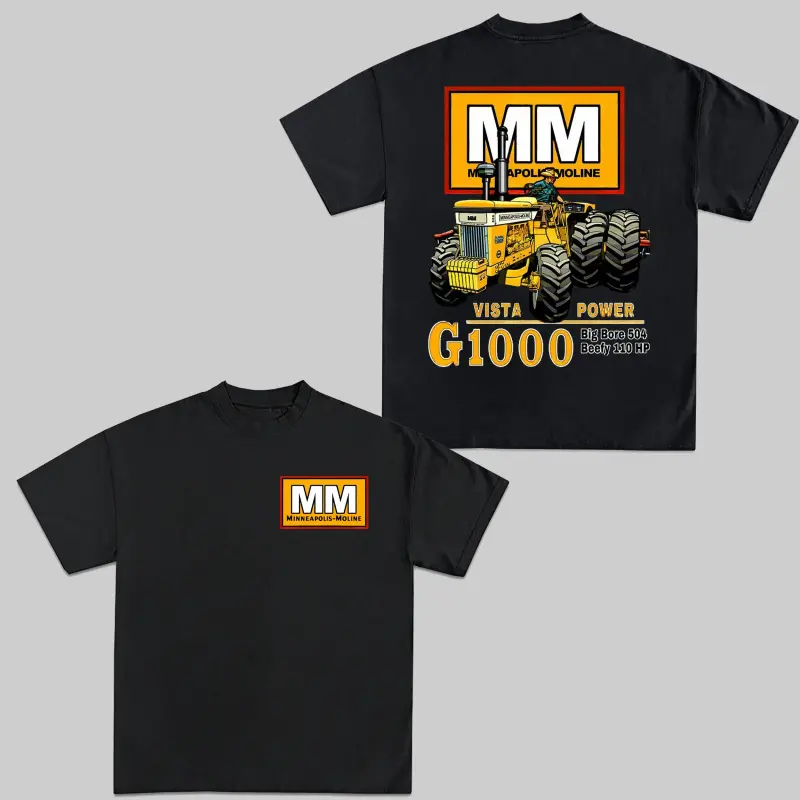 Original Retro Tractor Graphic T-Shirt for Men | Casual Short Sleeve Farm Machinery Top, Gift for Farmers