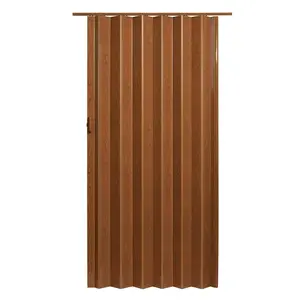 48 x 80 in. Oakmont Vinyl Folding Door, Pecan