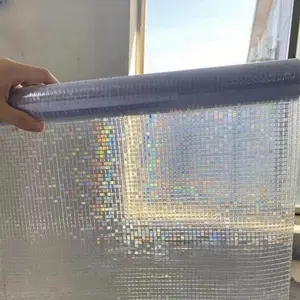 3D Stained Window Sticker, Privacy Static Cling Window Film, UV Blocking Window Decal for Home Bathroom, Window Privacy Films