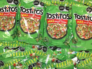 10 - PK Tostitos Salsa Verde 62GRAMS- SABRITAS MEXICANAS - MEXICAN CHIPS -  PAPITAS MEXICANAS